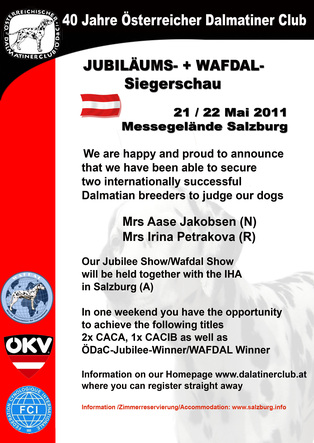 Expo 40° Anniversaire  Club Autrichien-WAFDAL Salzbourg 21-22 Mai