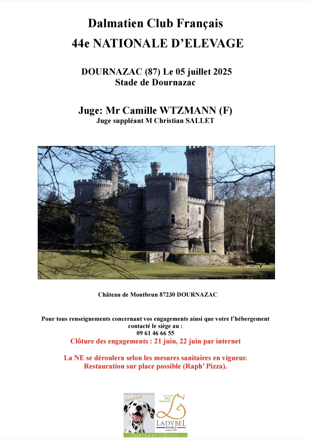 SPECIALES DE RACES. REGIONALES D ELEVAGES. NATIONALE D ELEVAGE 2025